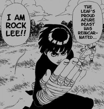 Rock Lee manga panel
